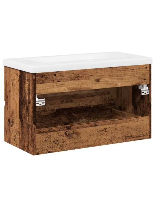 Skříňka se zápustným umyvadlem old wood