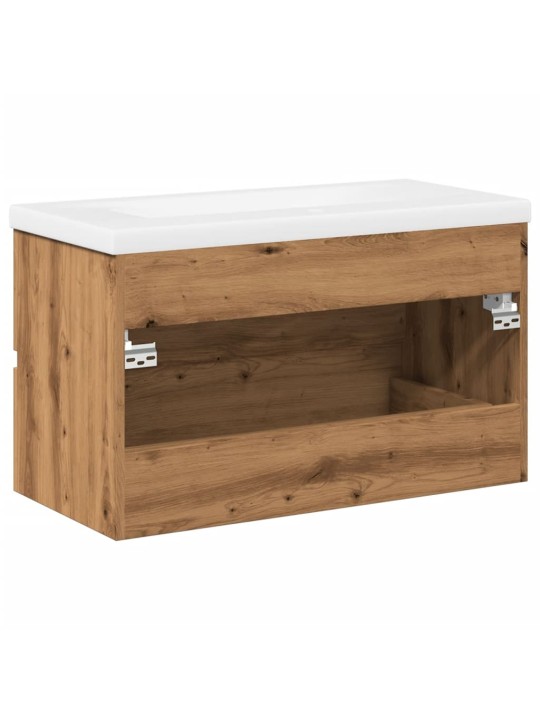 Skříňka se zápustným umyvadlem dub artisan