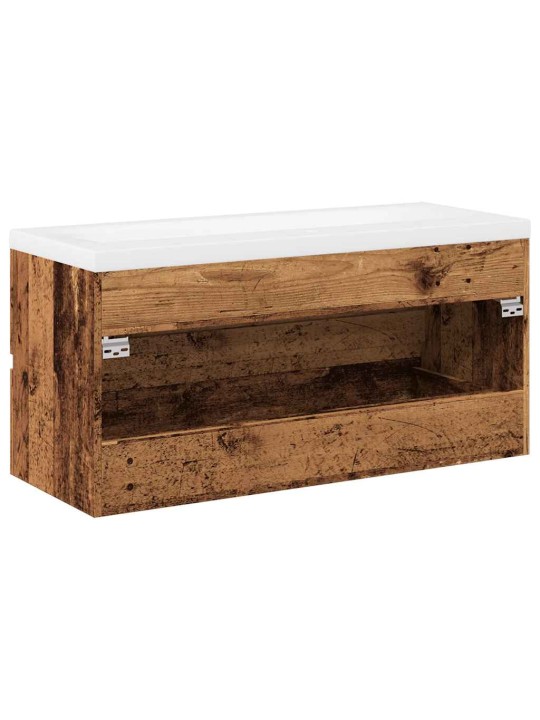 Skříňka se zápustným umyvadlem old wood
