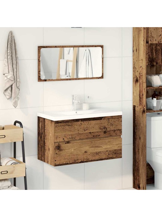 3dílná koupelnová sestava old wood kompozitní dřevo