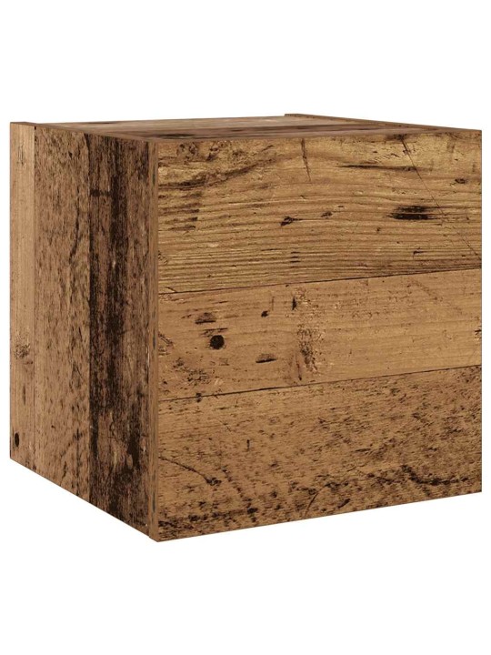 Nástěnné tv skříňky 6 ks old wood kompozitní