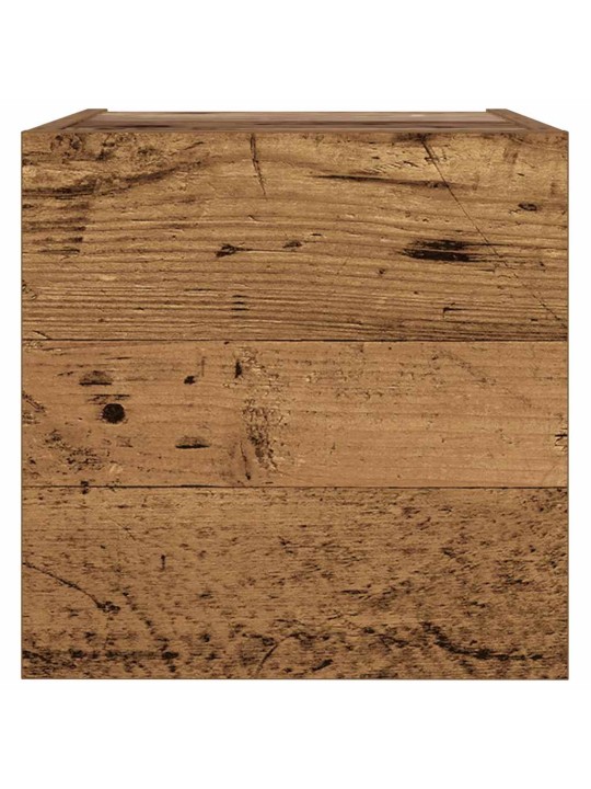 Nástěnné tv skříňky 6 ks old wood kompozitní