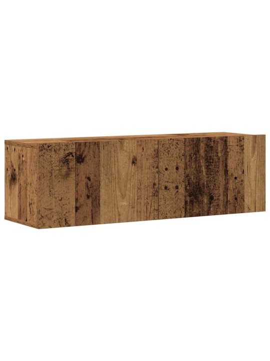 Nástěnné tv skříňky 6 ks old wood kompozitní