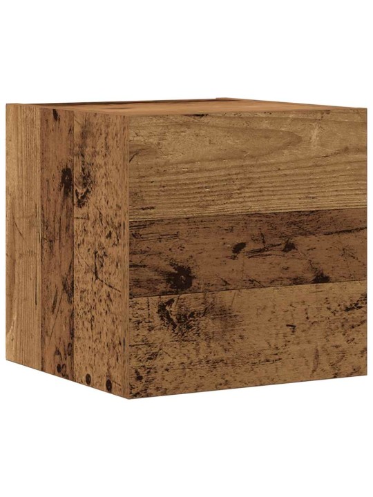 Nástěnné tv skříňky 6 ks old wood kompozitní
