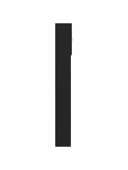Skříňka na pračku černý dub 64x24x190 cm dřevěná konstrukce