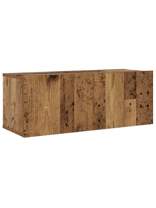 Nástěnné tv skříňky 6 ks old wood kompozitní