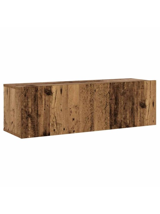 Nástěnné tv skříňky 6 ks old wood kompozitní