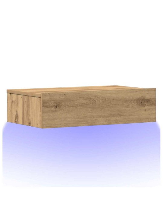 Noční stolek dub artisan 60x35 cm kompozitní dřevo