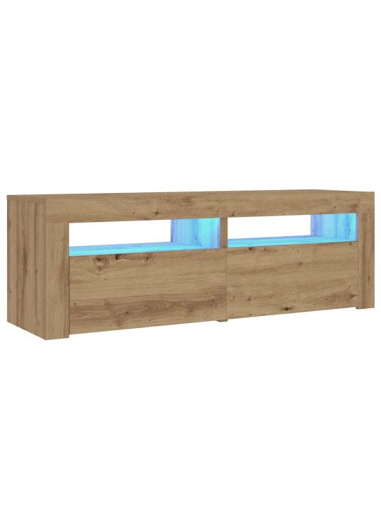 Noční stolky 2 ks s led osvětlením dub artisan 60 x 35 x 40 cm