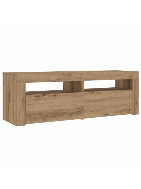 Noční stolky 2 ks s led osvětlením dub artisan 60 x 35 x 40 cm