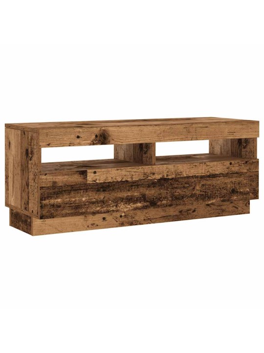 Tv stolek s led old wood 200x35x40 cm kompozitní dřevo