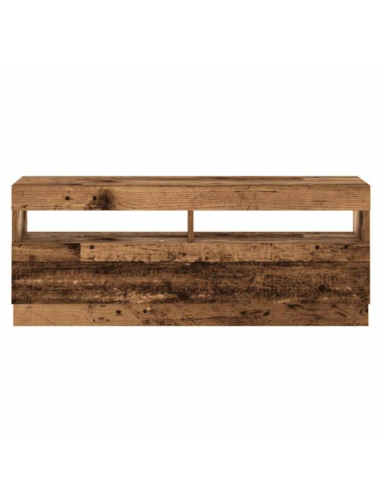 Tv stolek s led old wood 200x35x40 cm kompozitní dřevo