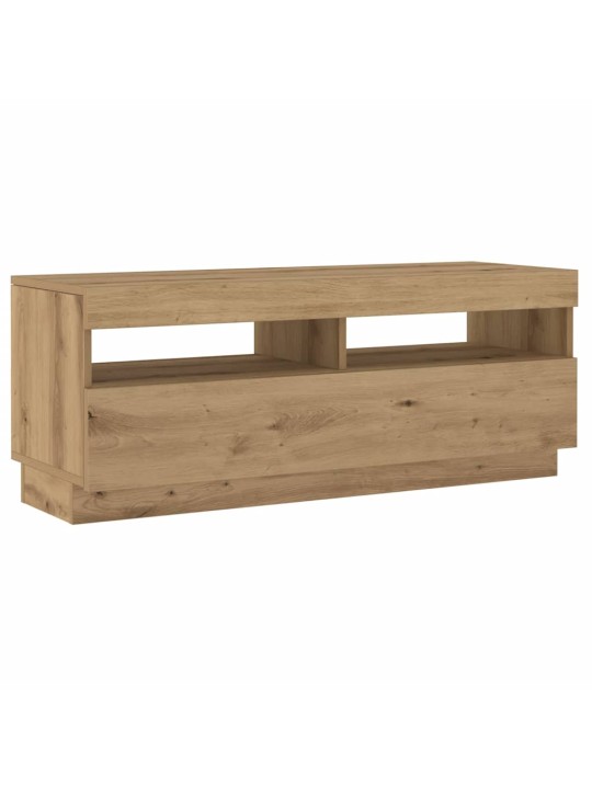 Tv stolek s led dub artisan 200x35x40 cm kompozitní dřevo