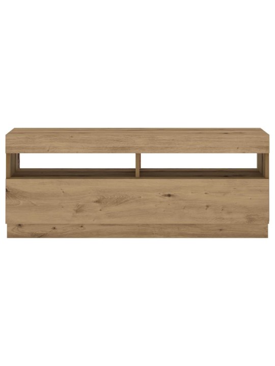 Tv stolek s led dub artisan 200x35x40 cm kompozitní dřevo