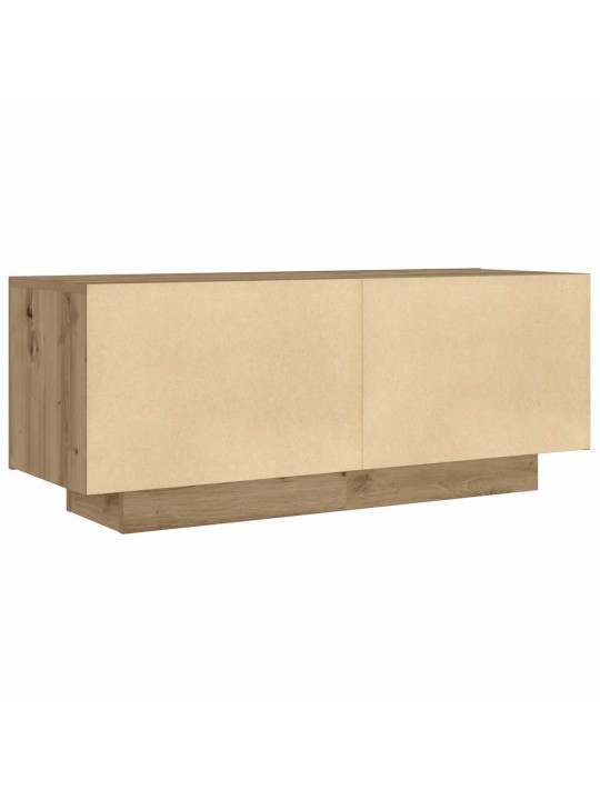 Noční stolek dub artisan 100x35x40 cm kompozitní dřevo