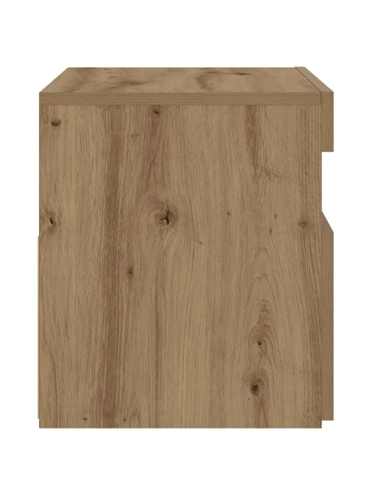 Noční stolek s led dub artisan 60 x 35 x 40 cm kompozitní dřevo