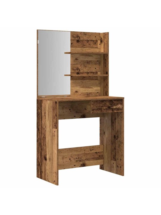 Set toaletního stolku staré dřevo kompozitní dřevo