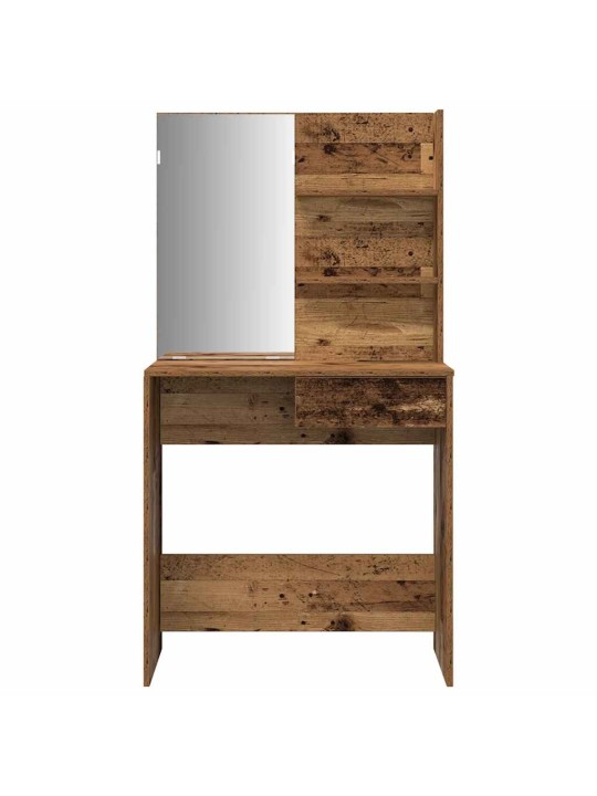 Set toaletního stolku staré dřevo kompozitní dřevo