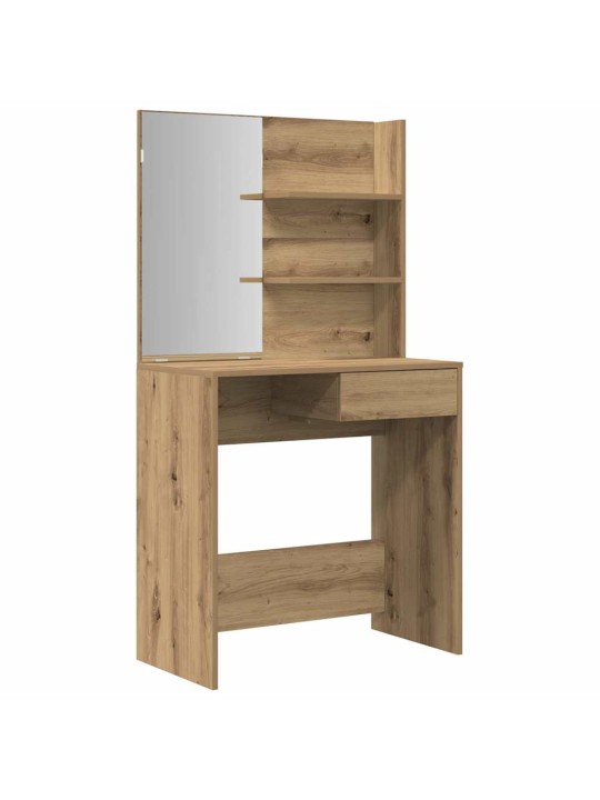 Sada toaletního stolku dub artisan kompozitní dřevo