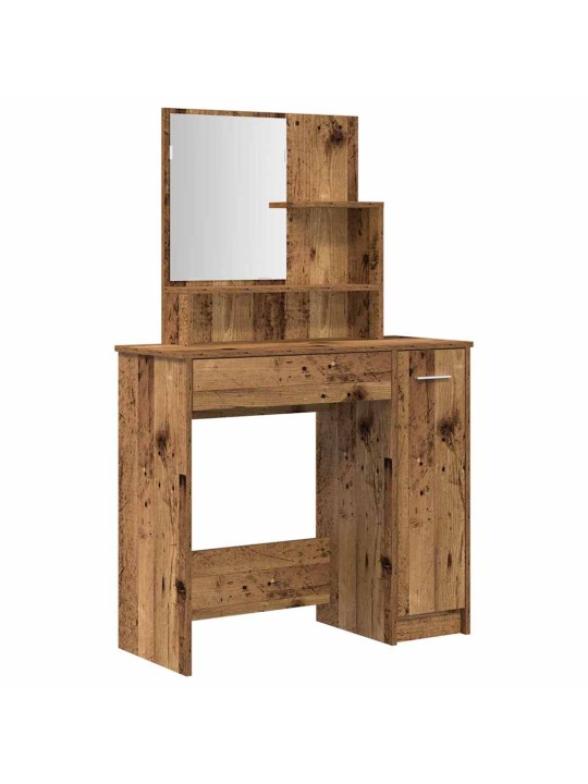 Set toaletního stolku staré dřevo kompozitní dřevo