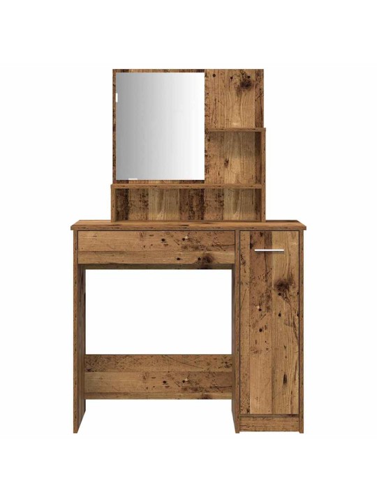 Set toaletního stolku staré dřevo kompozitní dřevo