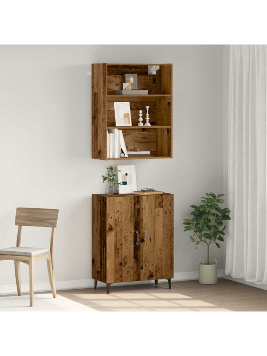 Příborník se nástěnná skříňka old wood kompozitní dřevo