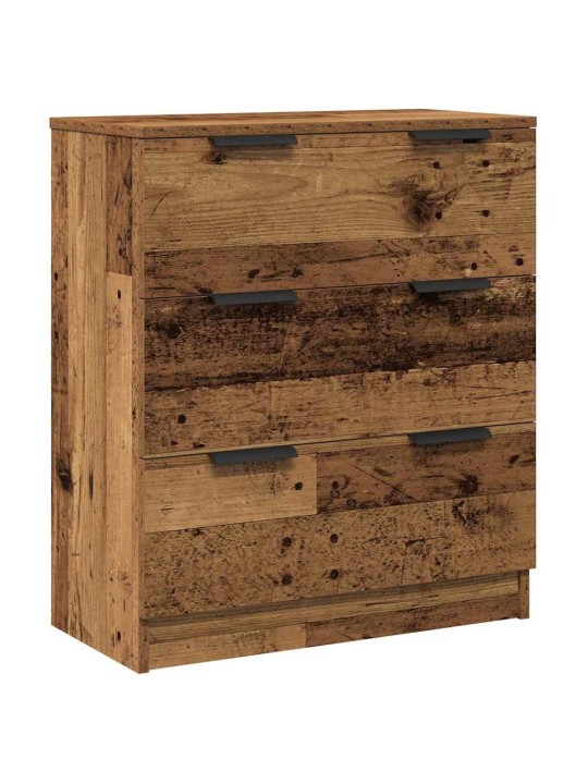 Příborníky 3 ks old wood 60 x 30 x 70 cm kompozitní dřevo