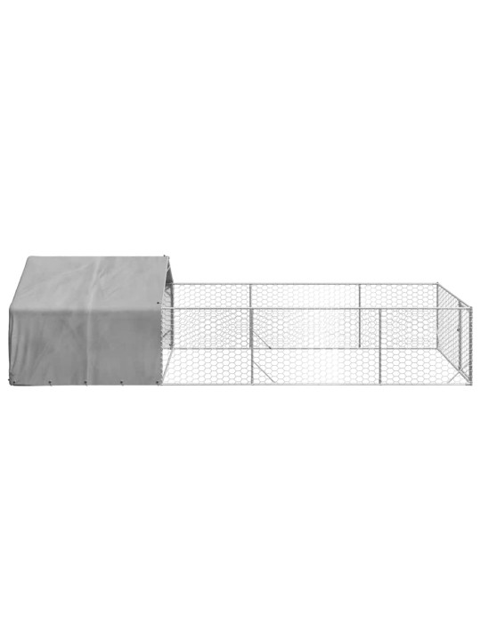 Venkovní psí kotec s výběhem 6x2x1,5 m pozinkovaná ocel