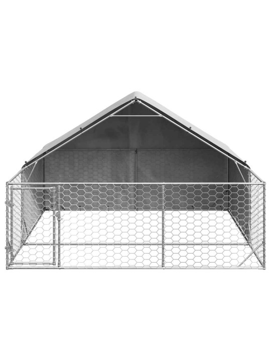 Venkovní psí kotec s výběhem 3x3x1,9 m pozinkovaná ocel