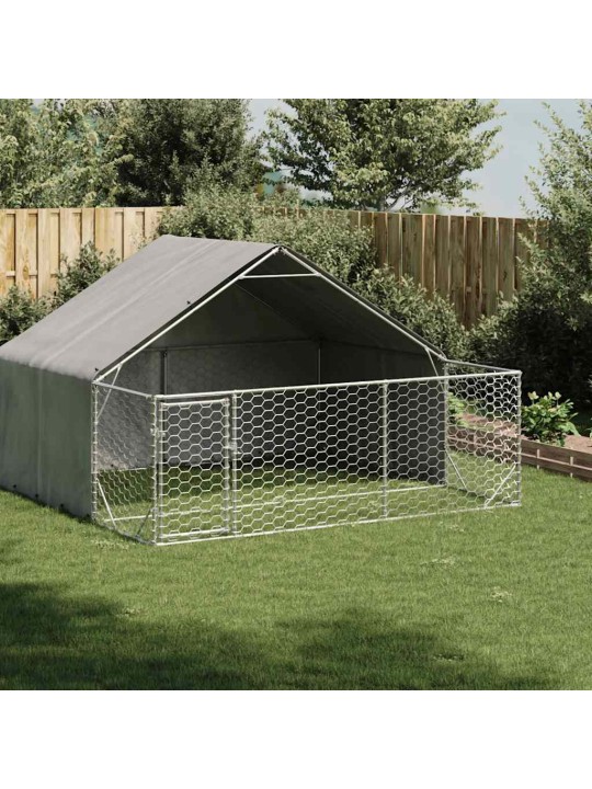 Venkovní psí kotec s výběhem 3x3x1,9 m pozinkovaná ocel