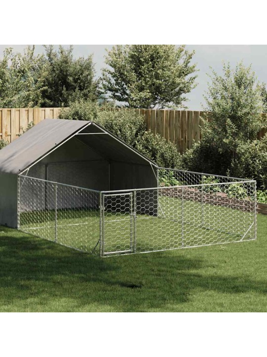 Venkovní psí kotec s výběhem 6x3x1,9 m pozinkovaná ocel