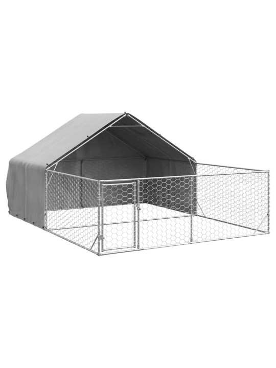 Venkovní psí kotec s výběhem 5x3x1,9 m pozinkovaná ocel