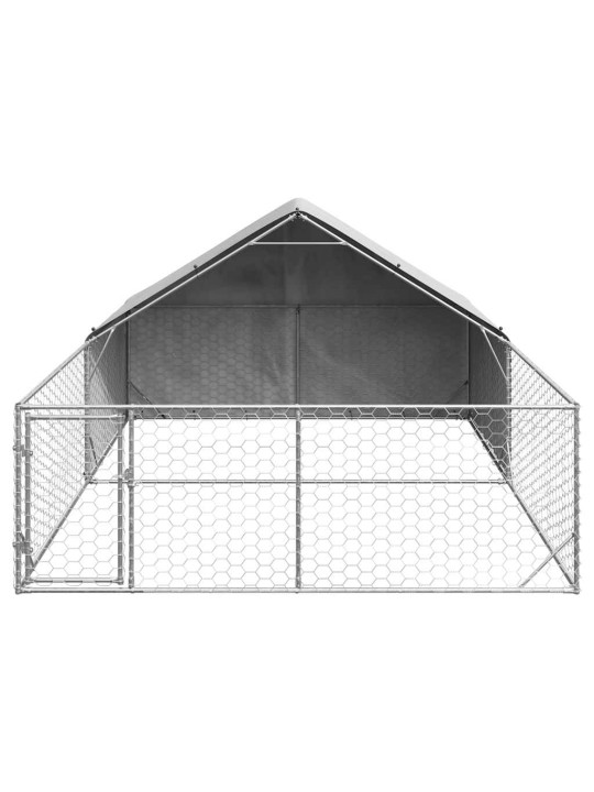 Venkovní psí kotec s výběhem 5x3x1,9 m pozinkovaná ocel