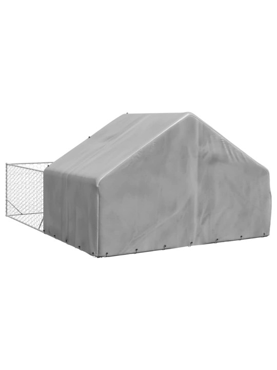 Venkovní psí kotec s výběhem 5x3x1,9 m pozinkovaná ocel
