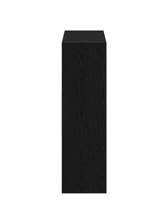 Skříňka na knihy černý dub 97,5x29,5x100 cm dřevěná konstrukce