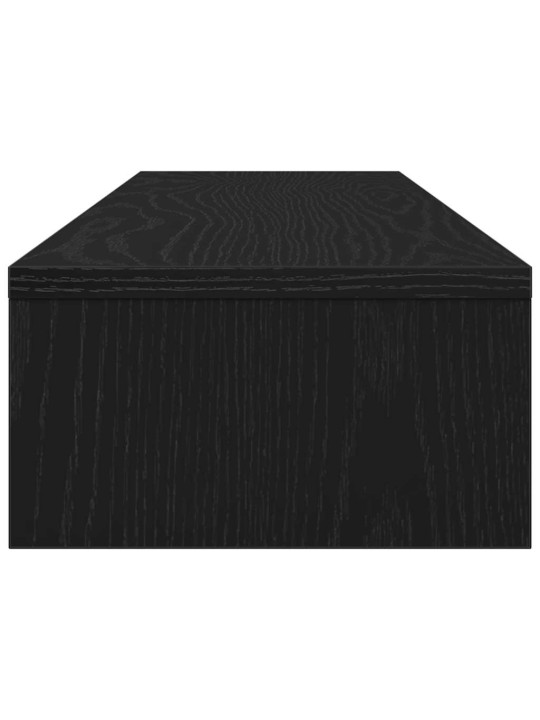 Stojan na monitor dub černý 100x24x13 cm dřevěné konstrukce