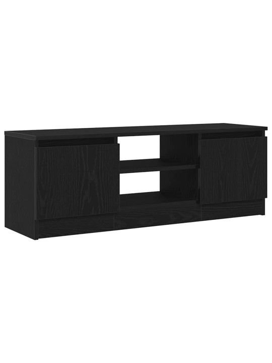 Tv skříňka černý dub 102x30x36 cm dřevěná konstrukce