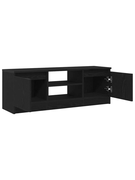 Tv skříňka černý dub 102x30x36 cm dřevěná konstrukce