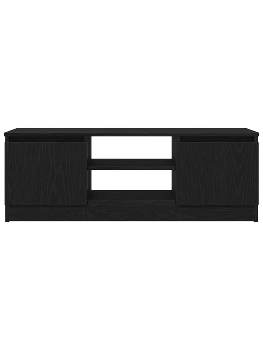 Tv skříňka černý dub 102x30x36 cm dřevěná konstrukce