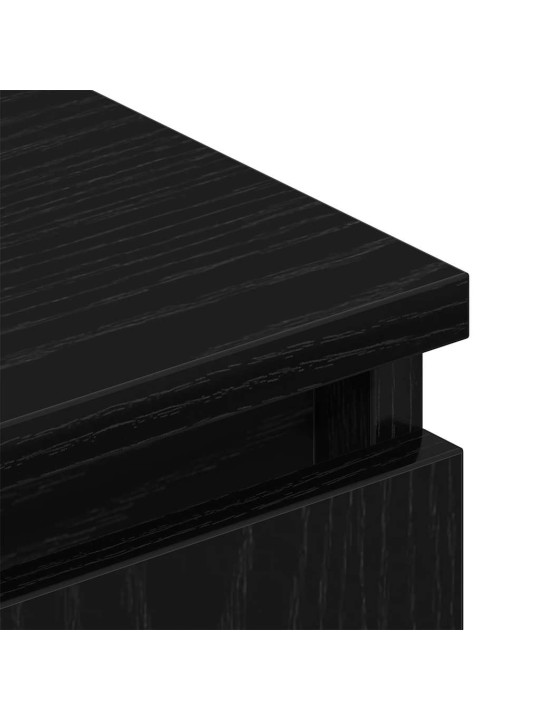 Tv skříňka černý dub 102x30x36 cm dřevěná konstrukce