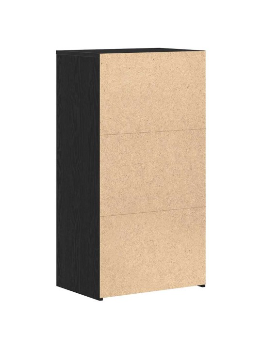 Příborník se 6 zásuvkami černý dub 50x34x96 cm kompozit