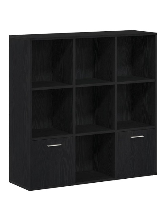 Knihovna černý dub 98 x 29 x 97,5 cm kompozitní dřevo