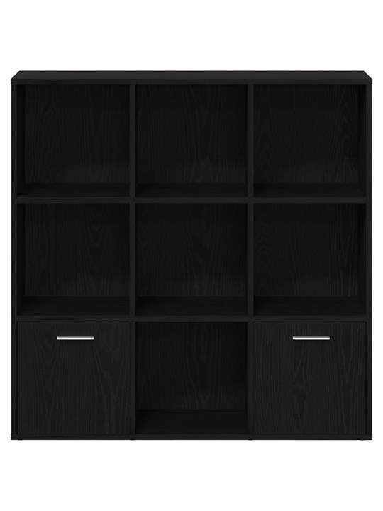 Knihovna černý dub 98 x 29 x 97,5 cm kompozitní dřevo