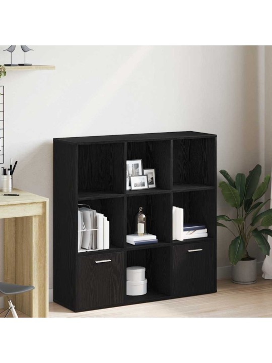 Knihovna černý dub 98 x 29 x 97,5 cm kompozitní dřevo