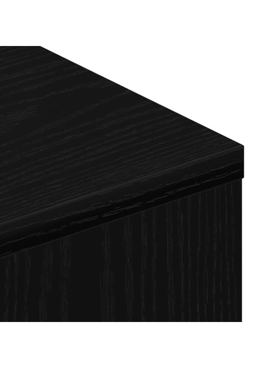 Tv skříňka s kolečky černý dub 102x34,5x43cm dřevěná konstrukce