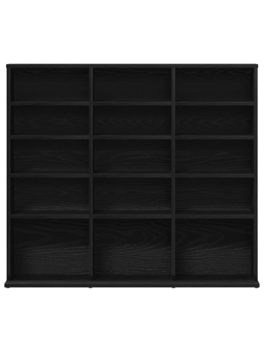 Skříňka na cd černý dub 100 x 23 x 89,5 cm kompozitní dřevo