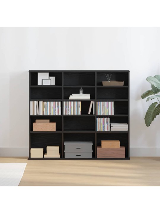 Skříňka na cd černý dub 100 x 23 x 89,5 cm kompozitní dřevo