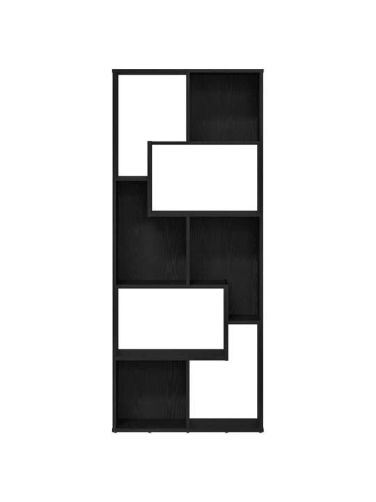 Knihovna černý dub 67x24x161 cm kompozitní dřevo