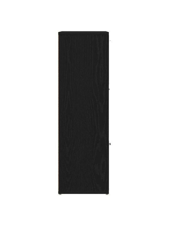 Knihovna černý dub 90x28x90 cm kompozitní dřevo