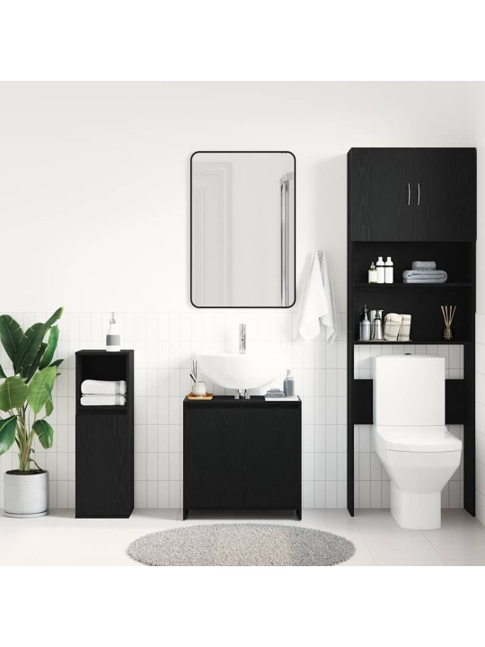 Koupelnová skříňka black oak 60x33x60 cm dřevěná konstrukce